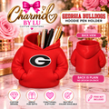 Red Georgia Bulldogs hoodie pen holder with G emblem front and plain red back; pens not included